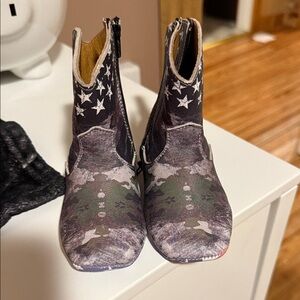 Tin Haul Patriotic Eagle Boots